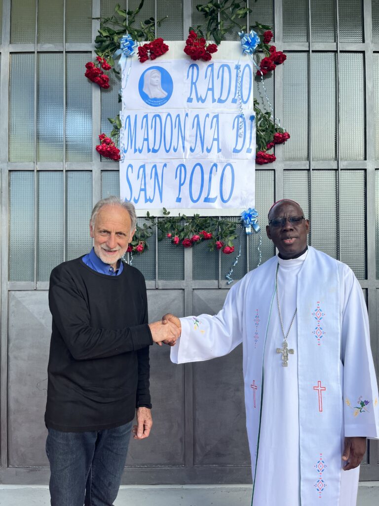 Inaugurazione Radio con Vescovo